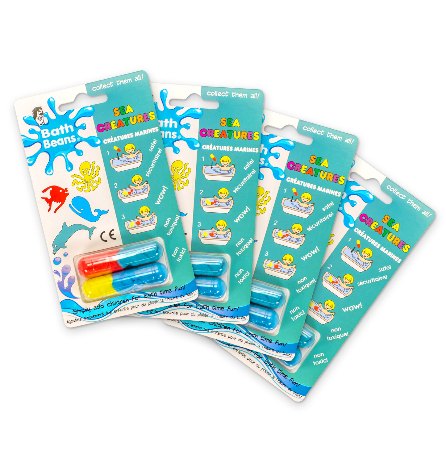 Bath Beans - Sea Creatures (4 Pack)