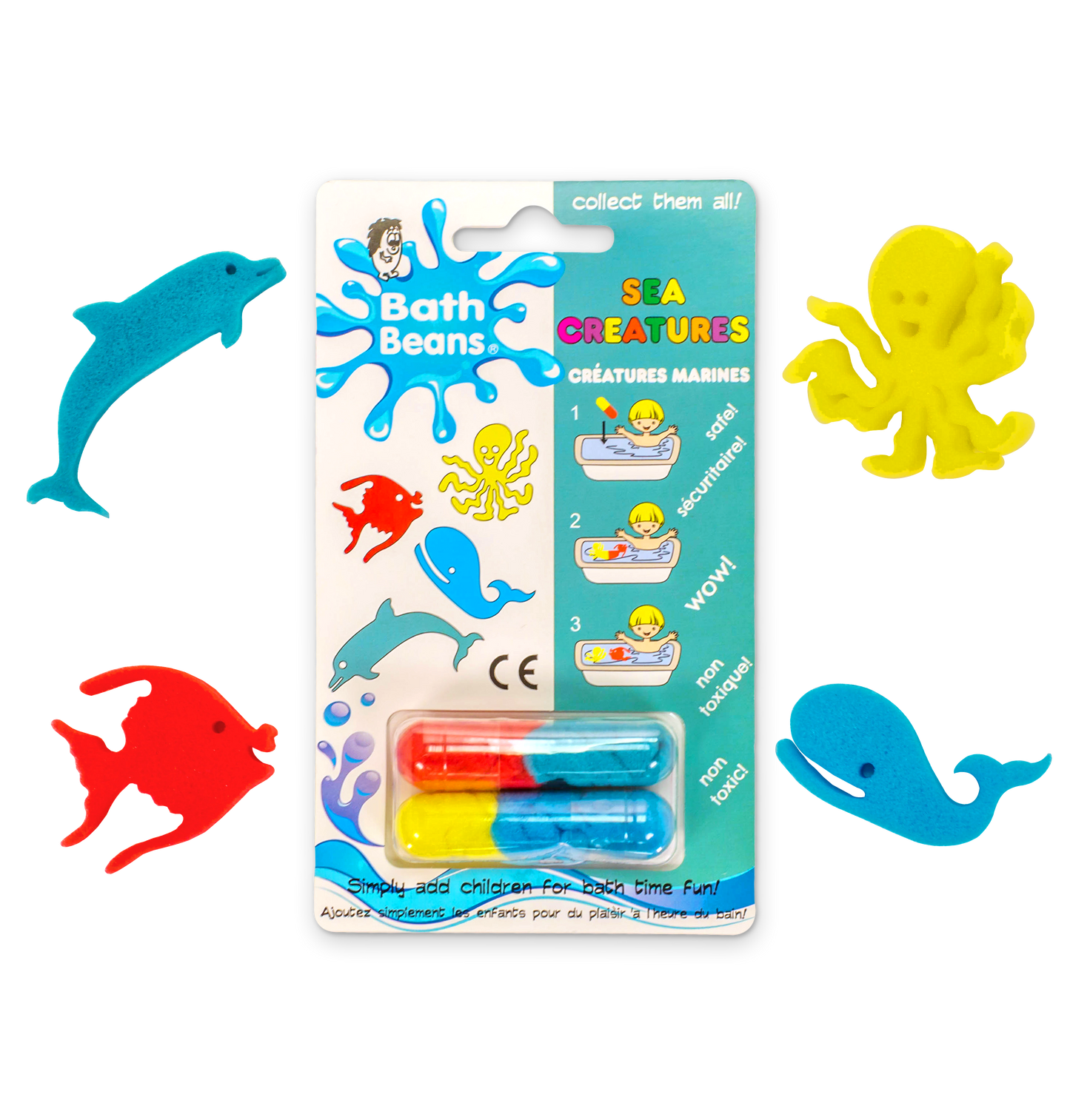 Bath Beans - Sea Creatures (4 Pack)